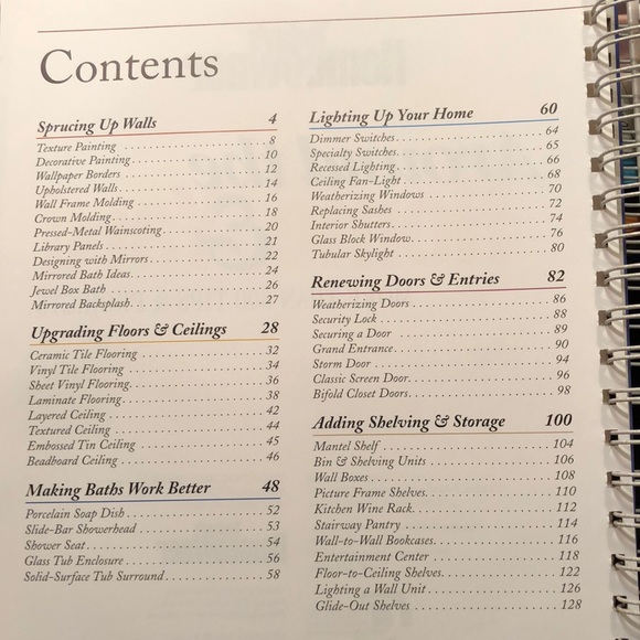 Hardcover spiral bound home improvement project book. - Picture 2 of 6